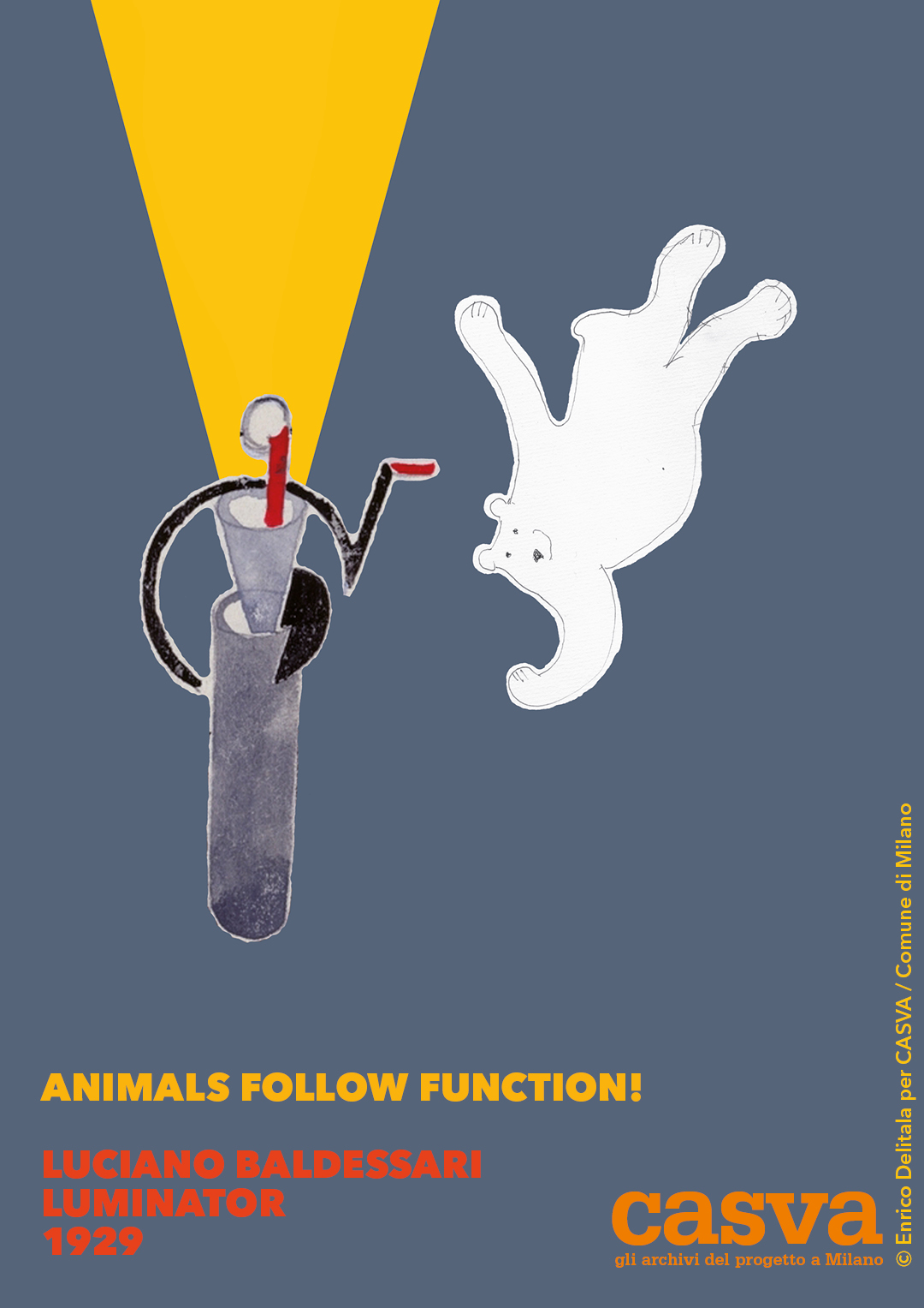 ORSO: Enrico Delitala illustrator animals follow function form follows function CASVA Luciano Baldessari Luminator